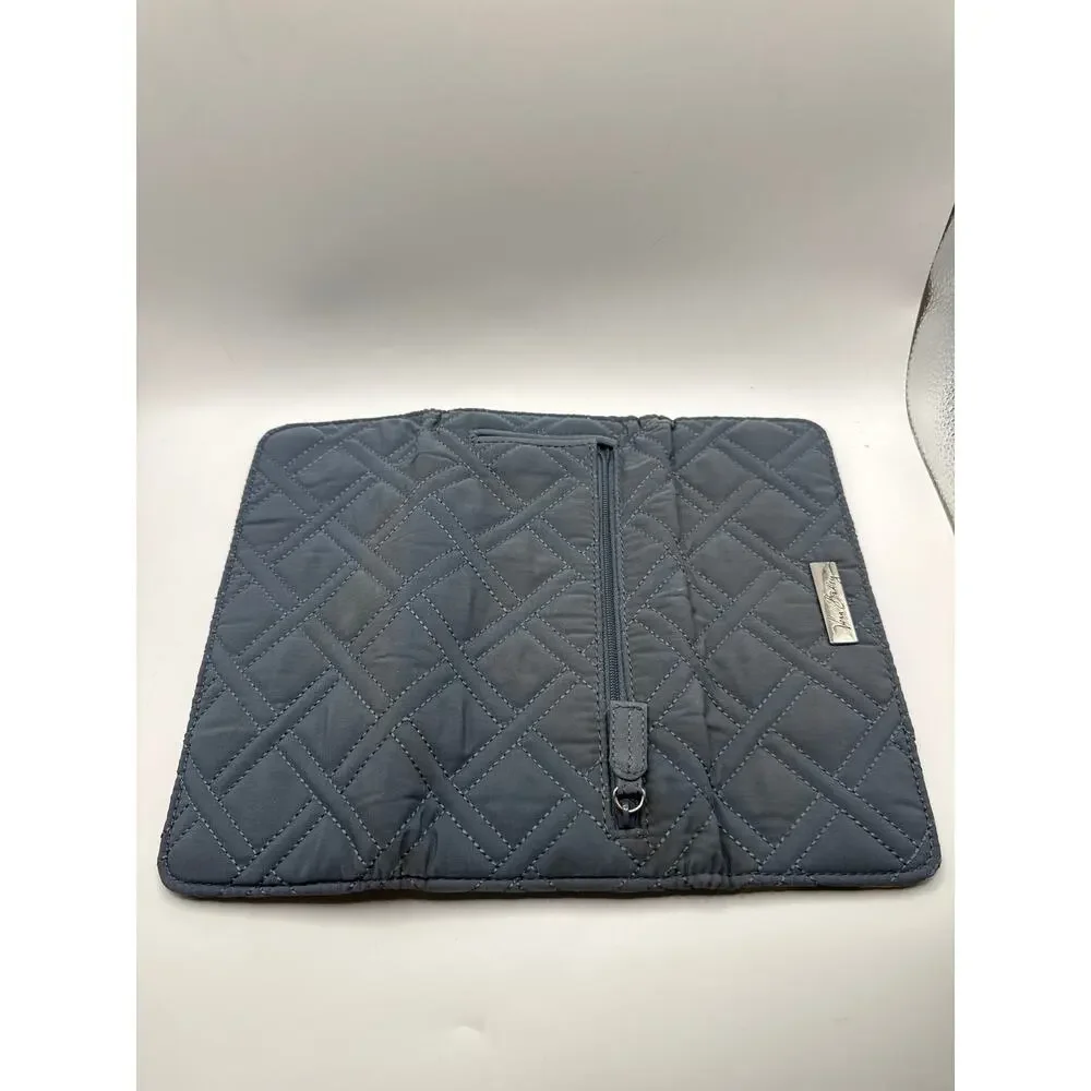 Vera Bradley Moon Drops Performance Twill Trifold Wallet Magnetic Closure